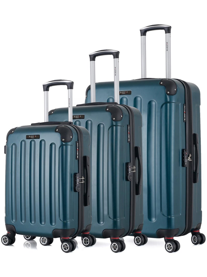 BLUESTAR - SET DE 3 ABS TUNIS B 4 ROUES Vert foncé - Kiabi