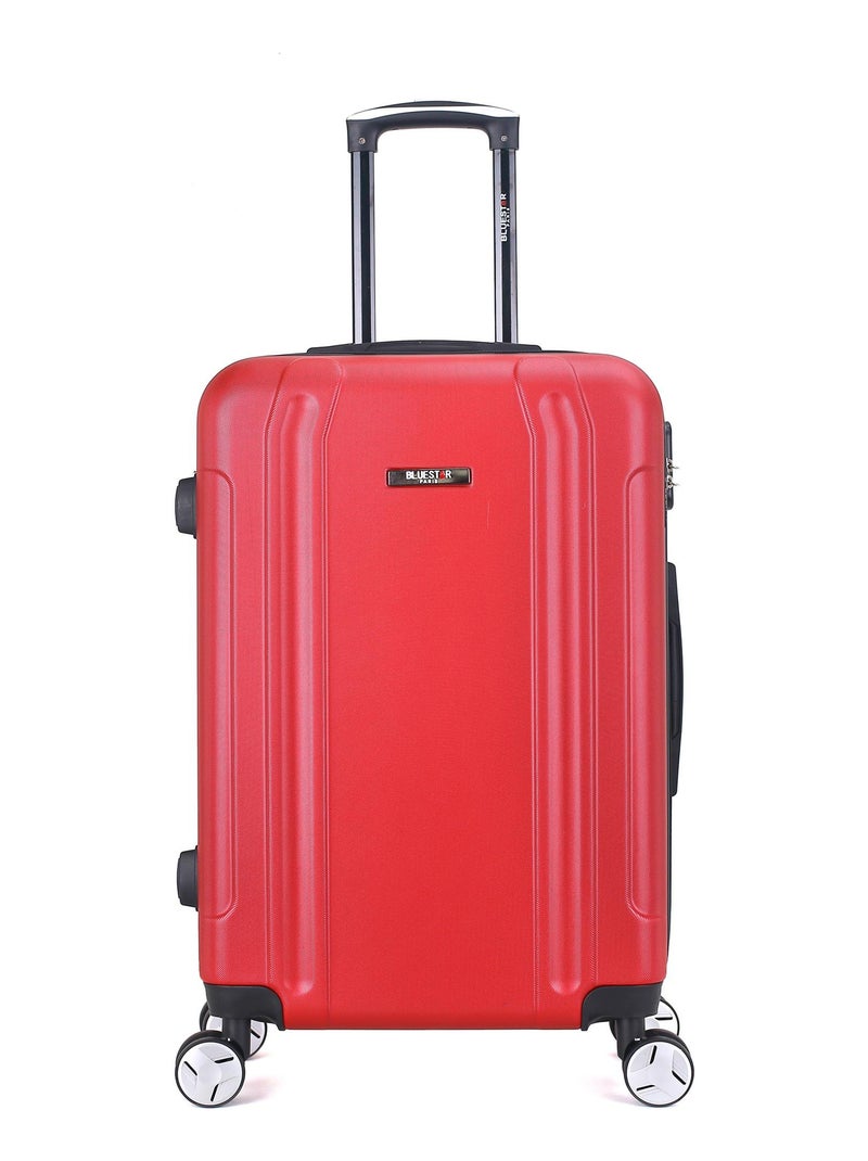 BLUESTAR - Set de 3 Valises BALTIMORE 75 cm 4 Roues Bordeaux - Kiabi