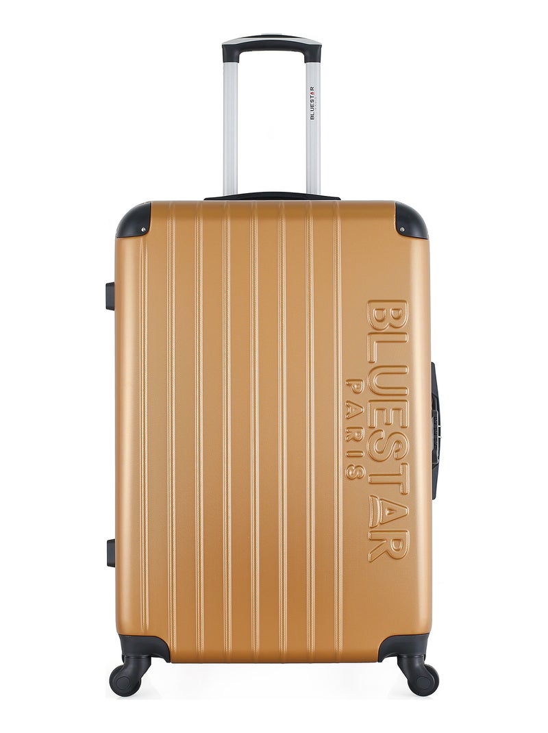 BLUESTAR - Set de 3 Valises BUCAREST 75 cm 4 Roues Bronze - Kiabi