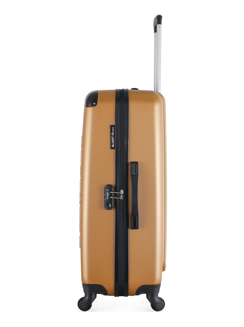 BLUESTAR - Set de 3 Valises BUCAREST 75 cm 4 Roues Bronze - Kiabi