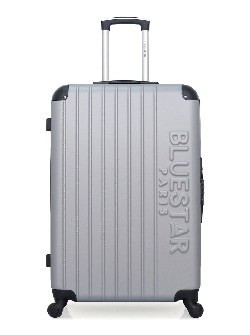 BLUESTAR - Set de 3 Valises BUCAREST 75 cm 4 Roues Gris - Kiabi