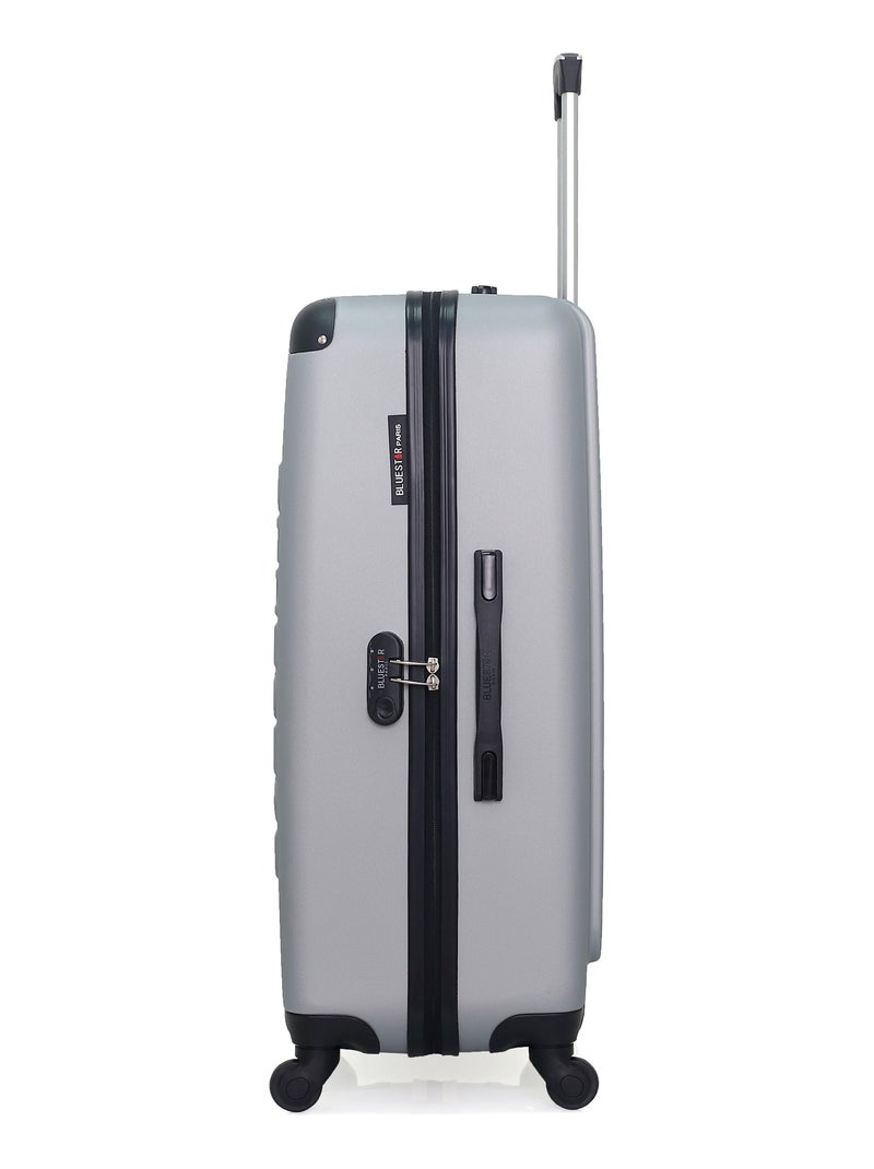 BLUESTAR - Set de 3 Valises BUCAREST 75 cm 4 Roues Gris - Kiabi