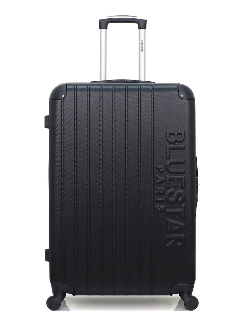 BLUESTAR - Set de 3 Valises BUCAREST 75 cm 4 Roues Noir - Kiabi