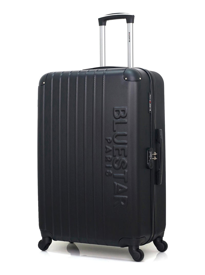 BLUESTAR - Set de 3 Valises BUCAREST 75 cm 4 Roues Noir - Kiabi