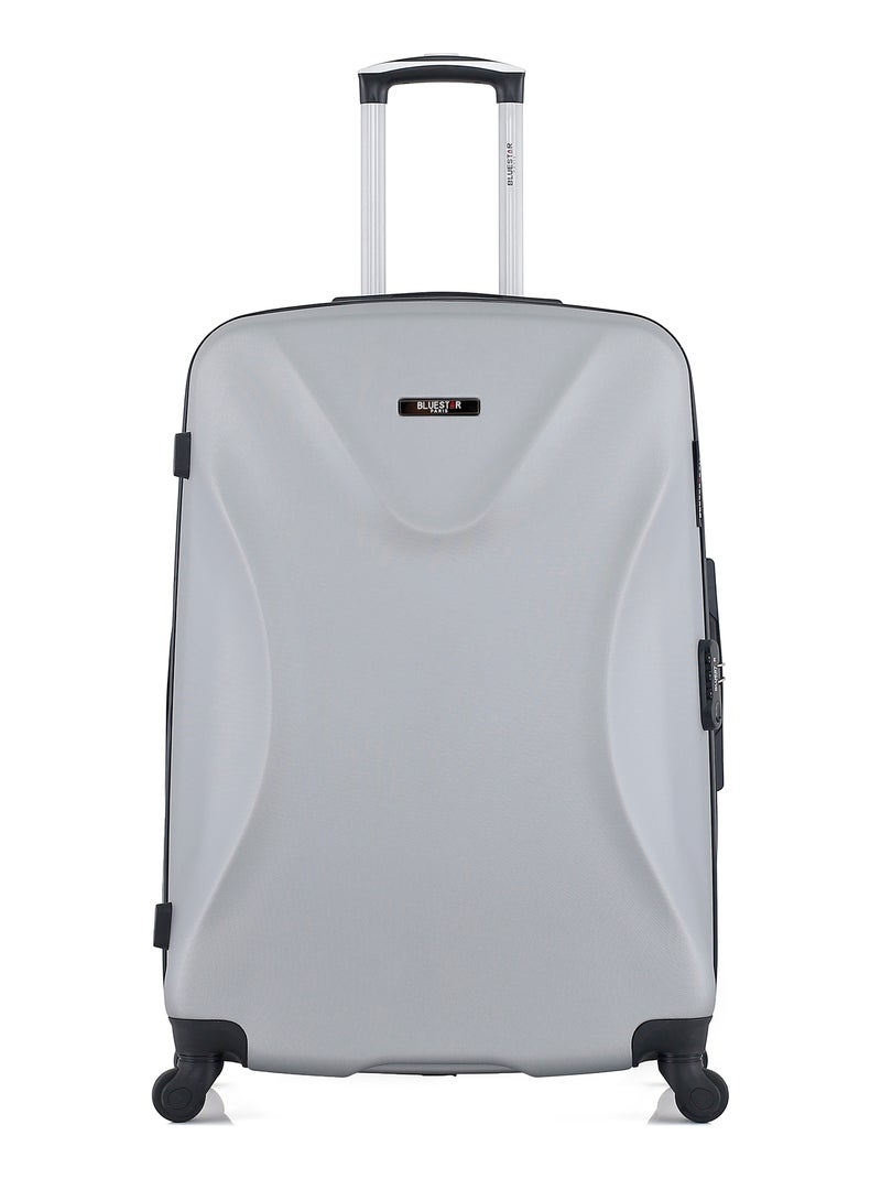 BLUESTAR - Set de 3 Valises GARIBALDI 75 cm 4 Roues Gris - Kiabi
