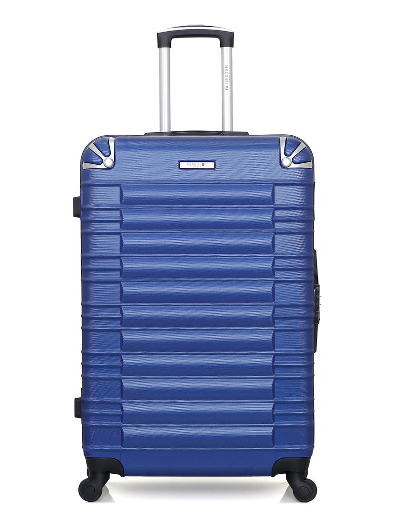 BLUESTAR - Set de 3 Valises LIMA 75 cm 4 Roues Bleu Bleu marine - Kiabi