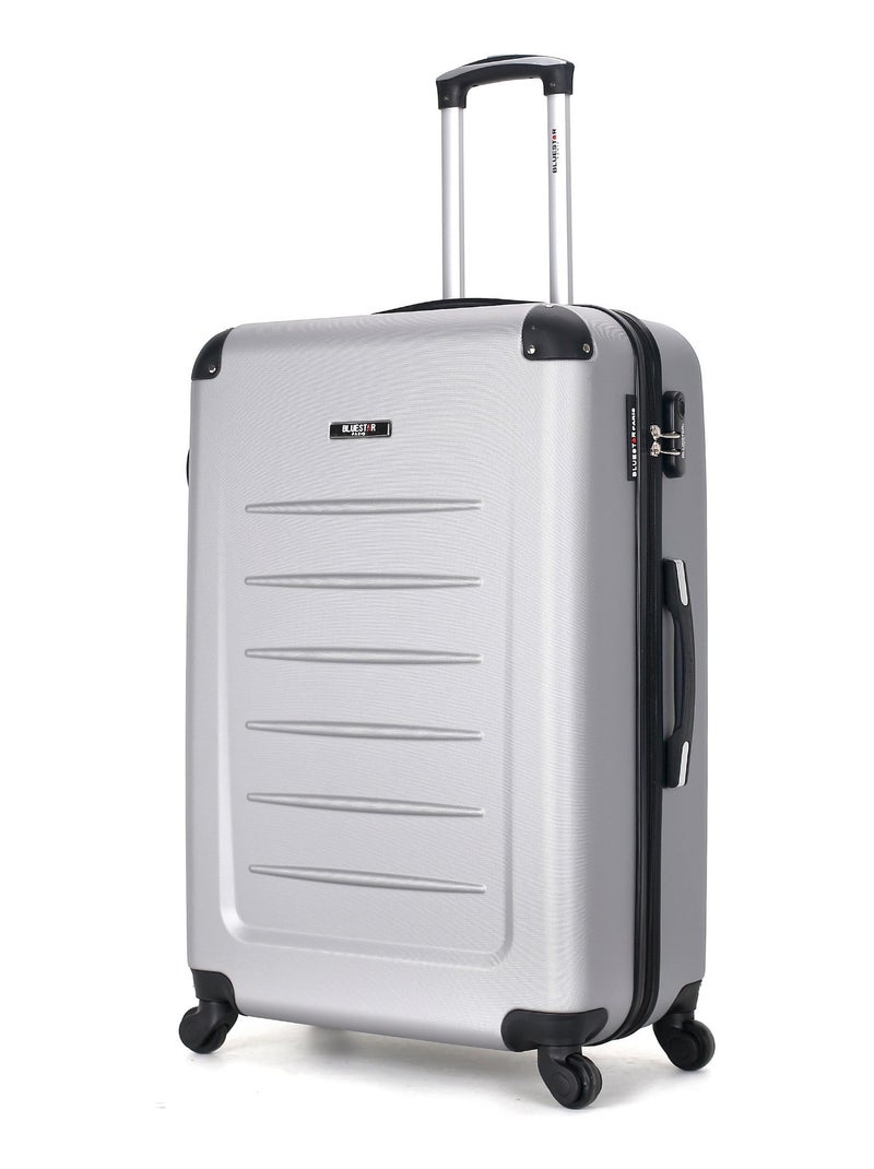 BLUESTAR - Set de 3 Valises OPERA 75 cm 4 Roues Gris - Kiabi