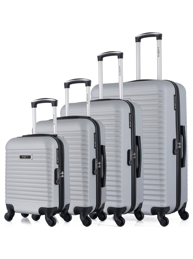 BLUESTAR - Set de 4 Valises BRAZILIA-M 75 cm 4 Roues Gris - Kiabi