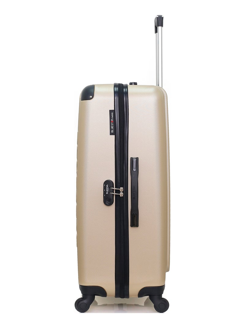 BLUESTAR - Set de 4 Valises BUCAREST-M 75 cm 4 Roues Beige - Kiabi
