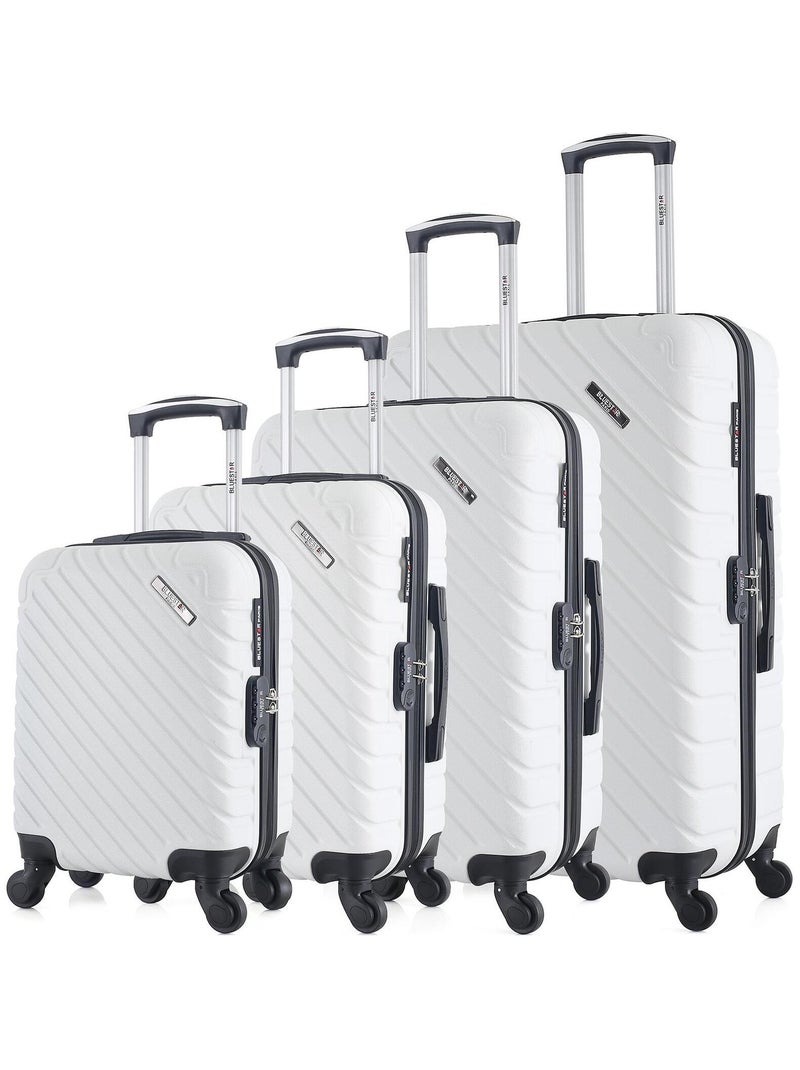 BLUESTAR - Set de 4 Valises CITE-M 75 cm 4 Roues Blanc - Kiabi