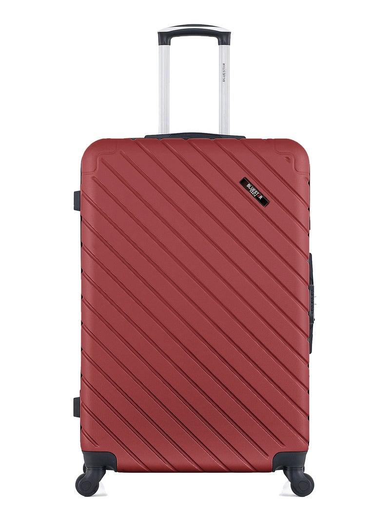 BLUESTAR - Set de 4 Valises CITE-M 75 cm 4 Roues Bordeaux - Kiabi
