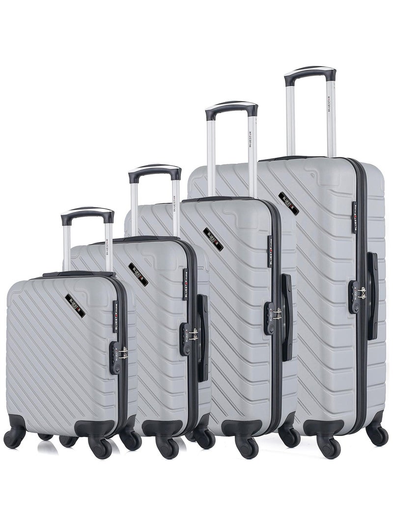 BLUESTAR - Set de 4 Valises CITE-M 75 cm 4 Roues Gris - Kiabi