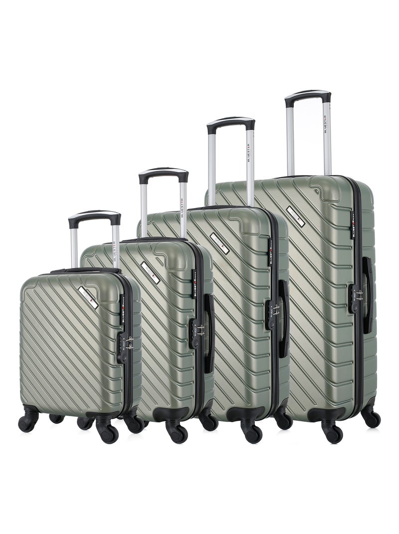 BLUESTAR - Set de 4 Valises CITE-M 75 cm 4 Roues Kaki - Kiabi