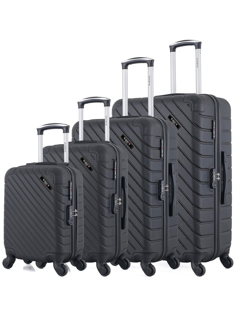 BLUESTAR - Set de 4 Valises CITE-M 75 cm 4 Roues Noir - Kiabi