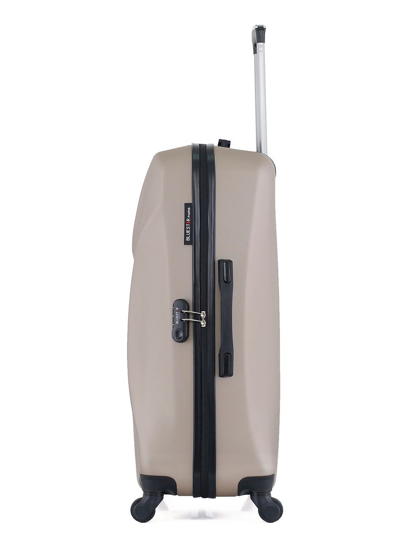 BLUESTAR - Set de 4 Valises GARIBALDI-M 75 cm 4 Roues Beige - Kiabi