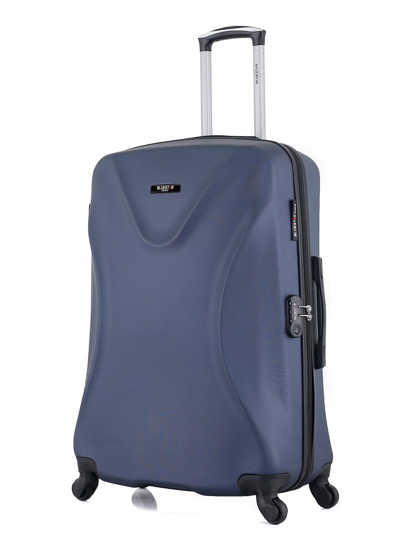 BLUESTAR - Set de 4 Valises GARIBALDI-M 75 cm 4 Roues Bleu Bleu marine - Kiabi