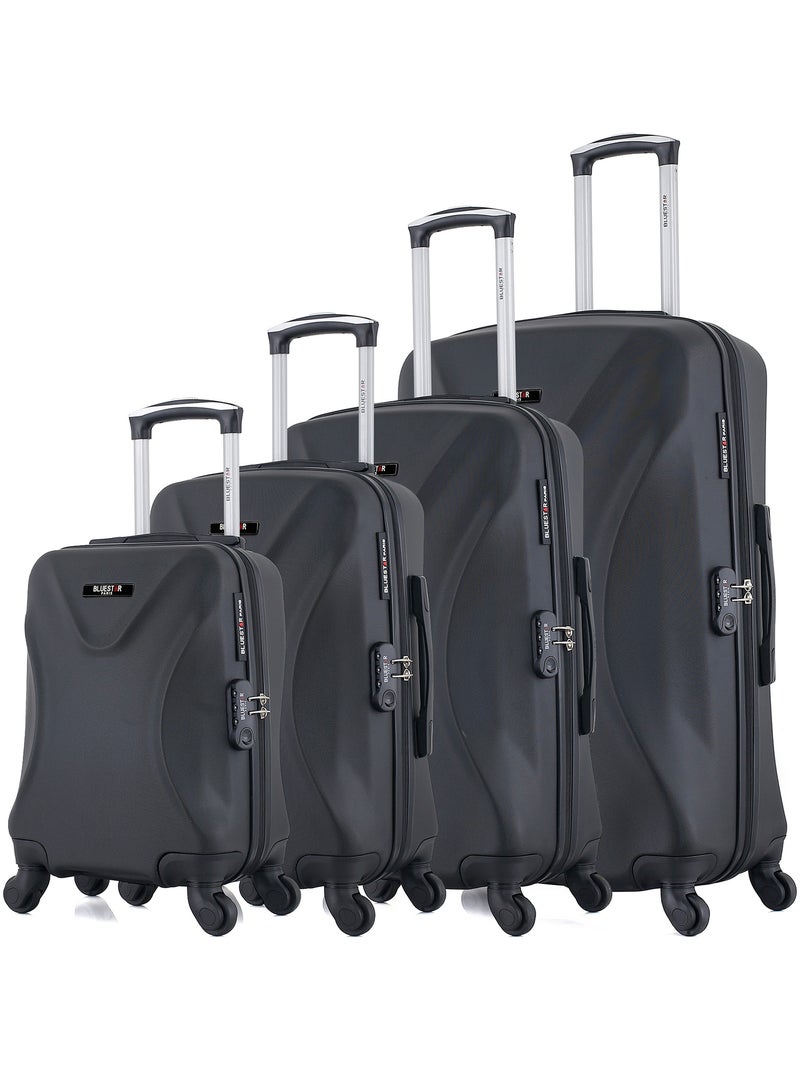 BLUESTAR - Set de 4 Valises GARIBALDI-M 75 cm 4 Roues Noir - Kiabi