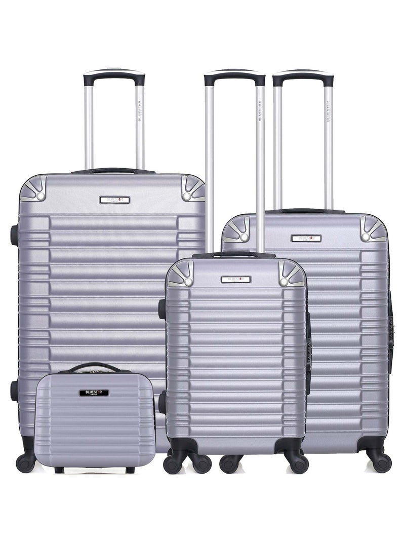 BLUESTAR - Set de 4 Valises LIMA-C 75 cm 4 Roues Violet clair - Kiabi