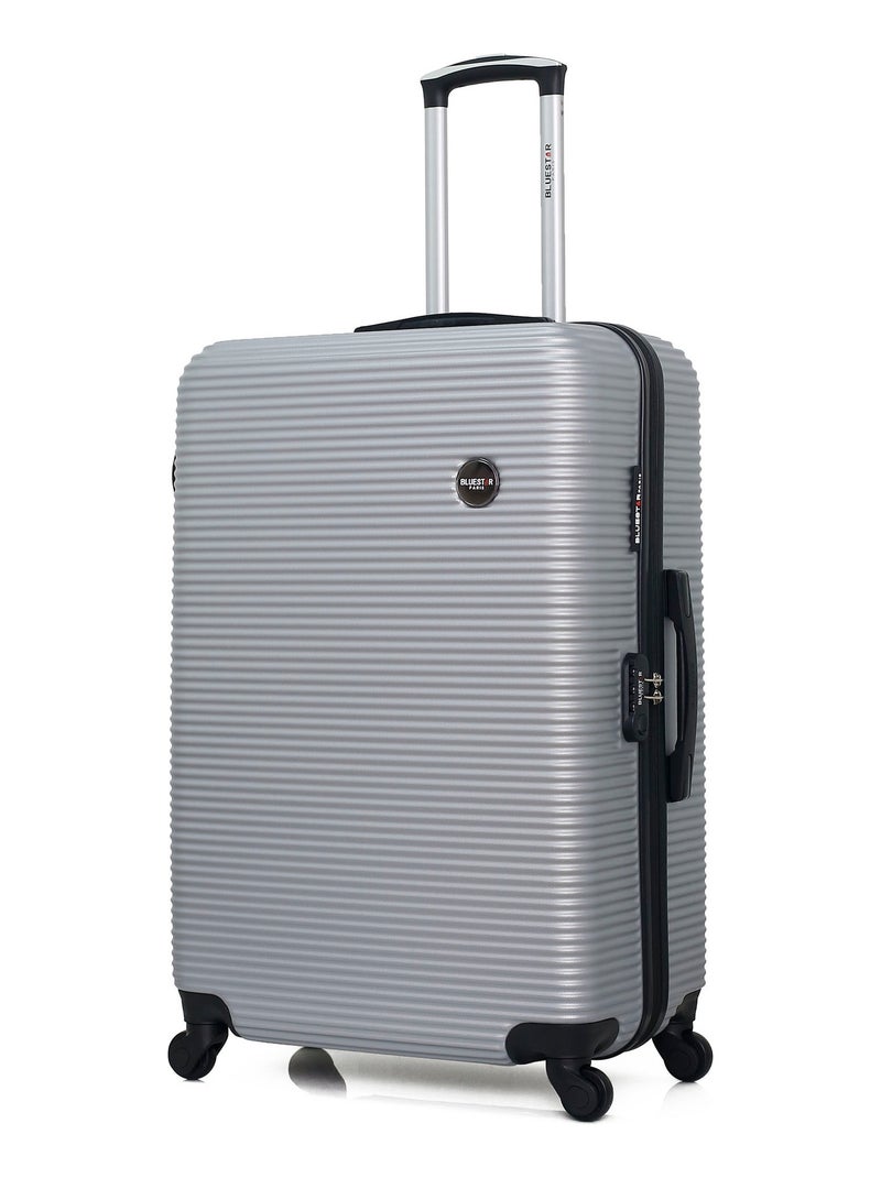 BLUESTAR - Set de 4 Valises LONDON-M 75 cm 4 Roues Gris - Kiabi