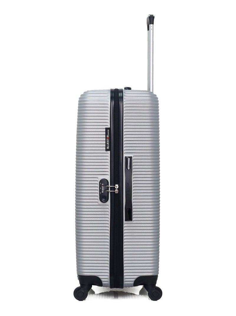 BLUESTAR - Set de 4 Valises LONDON-M 75 cm 4 Roues Gris - Kiabi