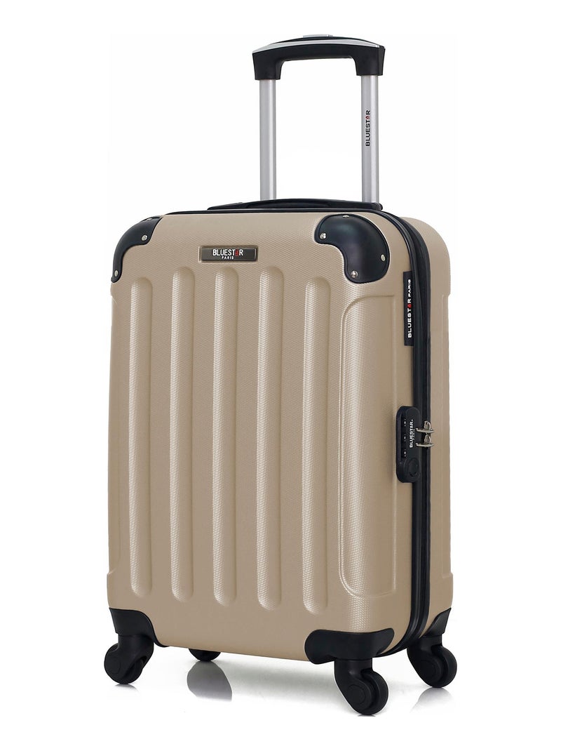 BLUESTAR - Set de 4 Valises MADRID-M 75 cm 4 Roues Beige - Kiabi
