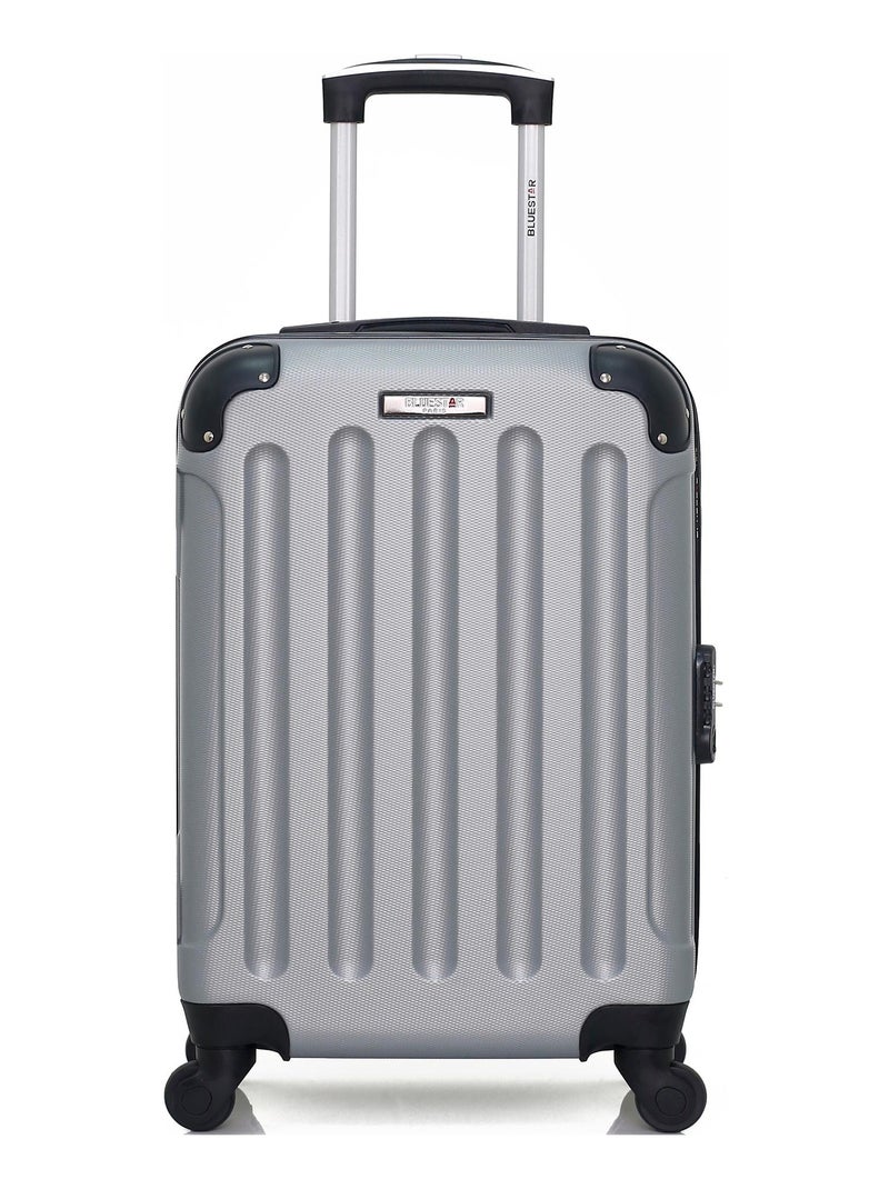 BLUESTAR - Set de 4 Valises MADRID-M 75 cm 4 Roues Gris - Kiabi