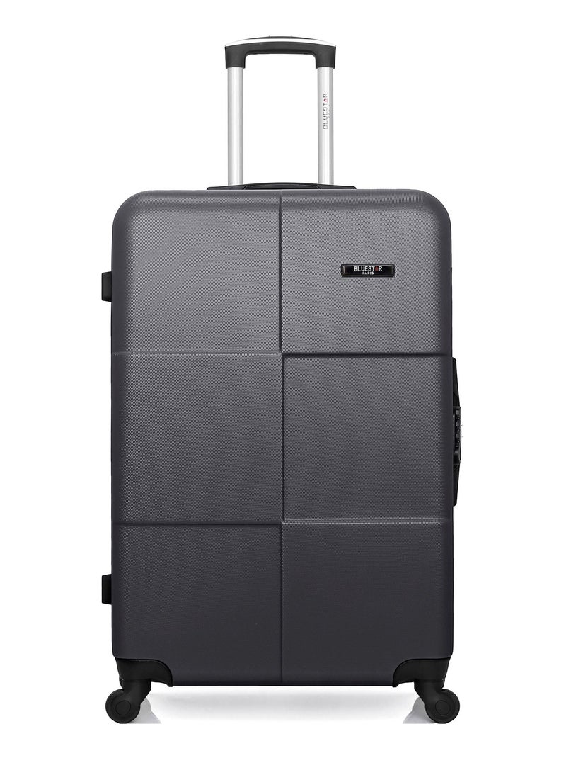 BLUESTAR - Set de 4 Valises MIAMI-M 75 cm 4 Roues Gris foncé - Kiabi