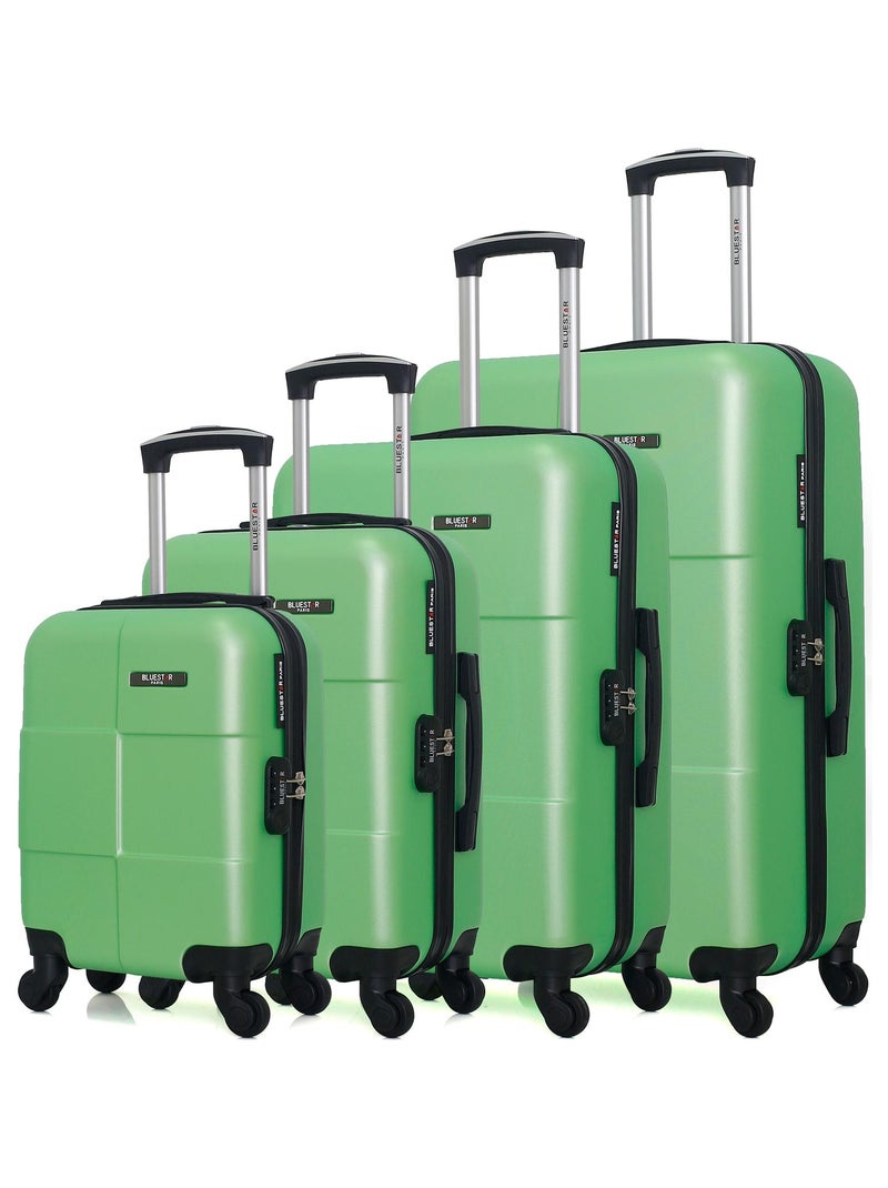 BLUESTAR - Set de 4 Valises MIAMI-M 75 cm 4 Roues Vert - Kiabi