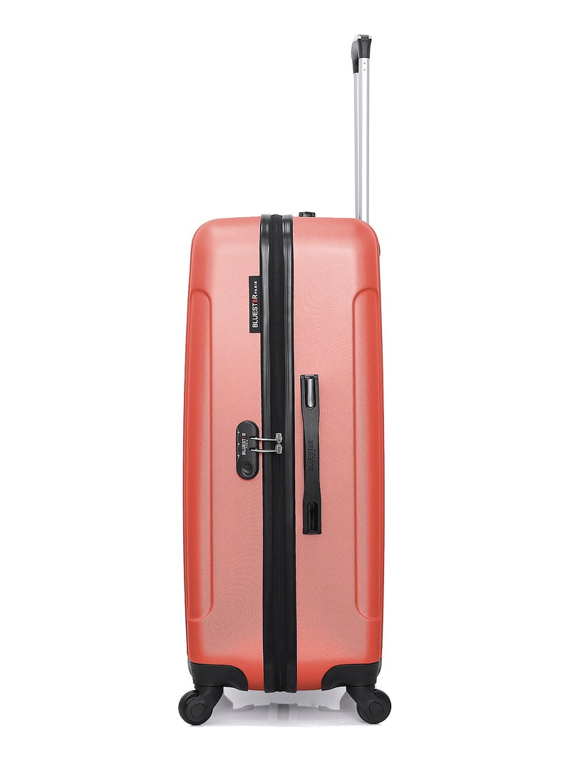 BLUESTAR - Set de 4 Valises NAPOLI-C 75 cm 4 Roues Corail - Kiabi
