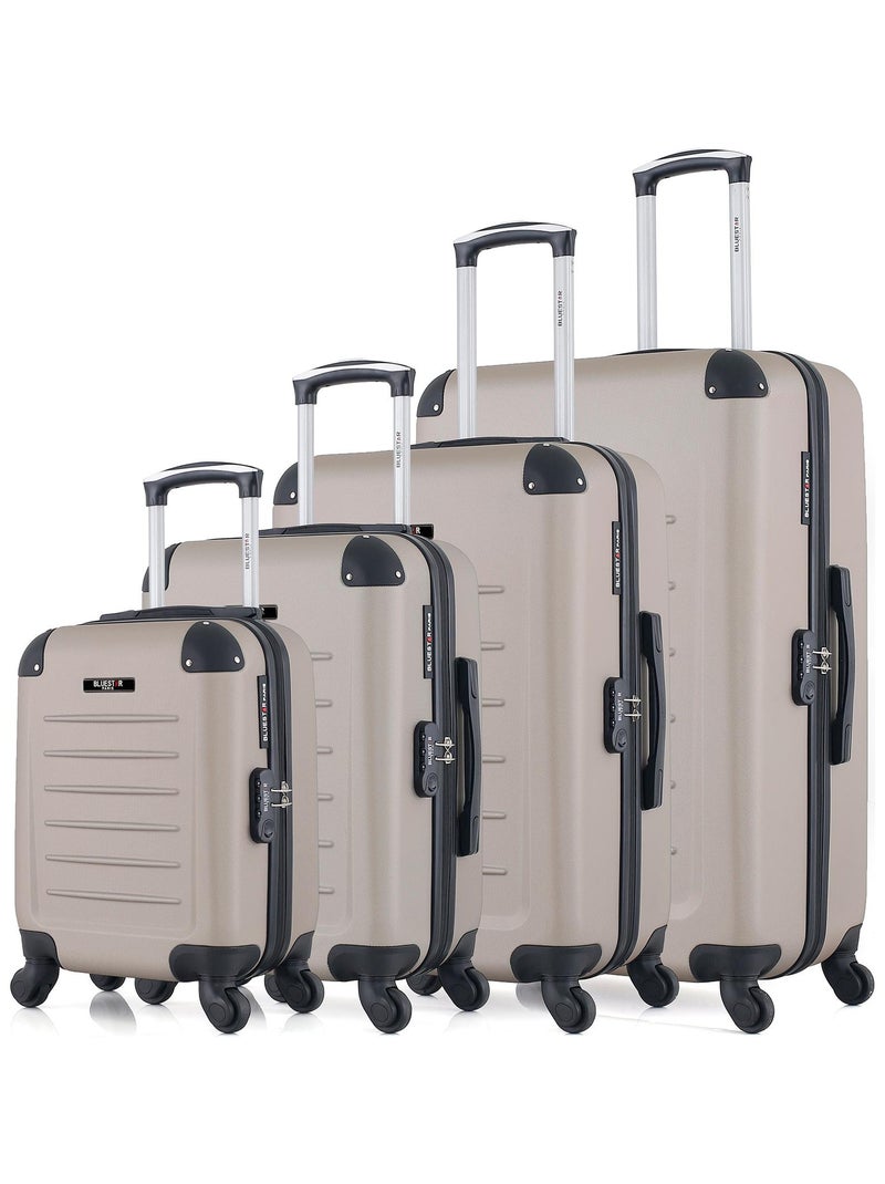 BLUESTAR - Set de 4 Valises OPERA-M 75 cm 4 Roues Beige - Kiabi