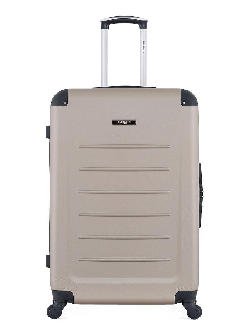 BLUESTAR - Set de 4 Valises OPERA-M 75 cm 4 Roues Beige - Kiabi