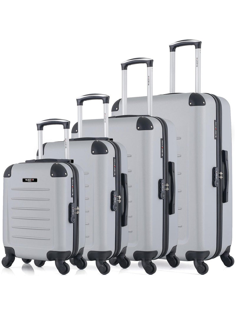 BLUESTAR - Set de 4 Valises OPERA-M 75 cm 4 Roues Gris - Kiabi