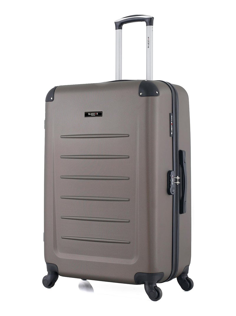 BLUESTAR - Set de 4 Valises OPERA-M 75 cm 4 Roues Marron - Kiabi