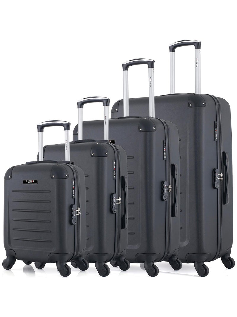 BLUESTAR - Set de 4 Valises OPERA-M 75 cm 4 Roues Noir - Kiabi