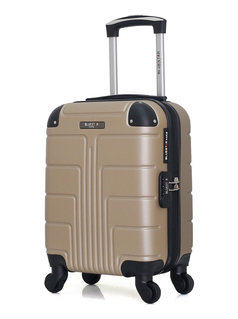 BLUESTAR - Set de 4 Valises OTTAWA-M 75 cm 4 Roues Beige - Kiabi