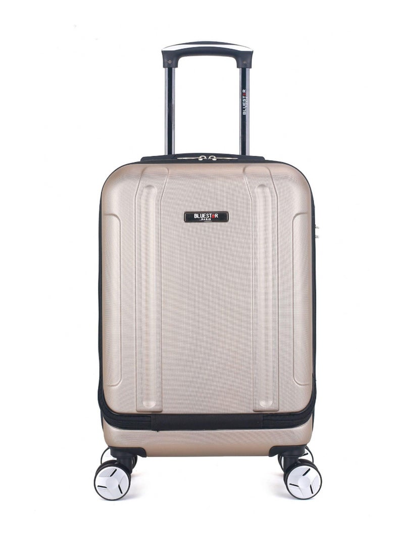 BLUESTAR - Valise Cabine ABS BALTIMORE 4 Roues 55 cm Beige - Kiabi