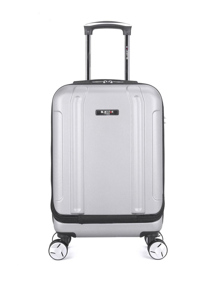 BLUESTAR - Valise Cabine ABS BALTIMORE 4 Roues 55 cm Gris - Kiabi