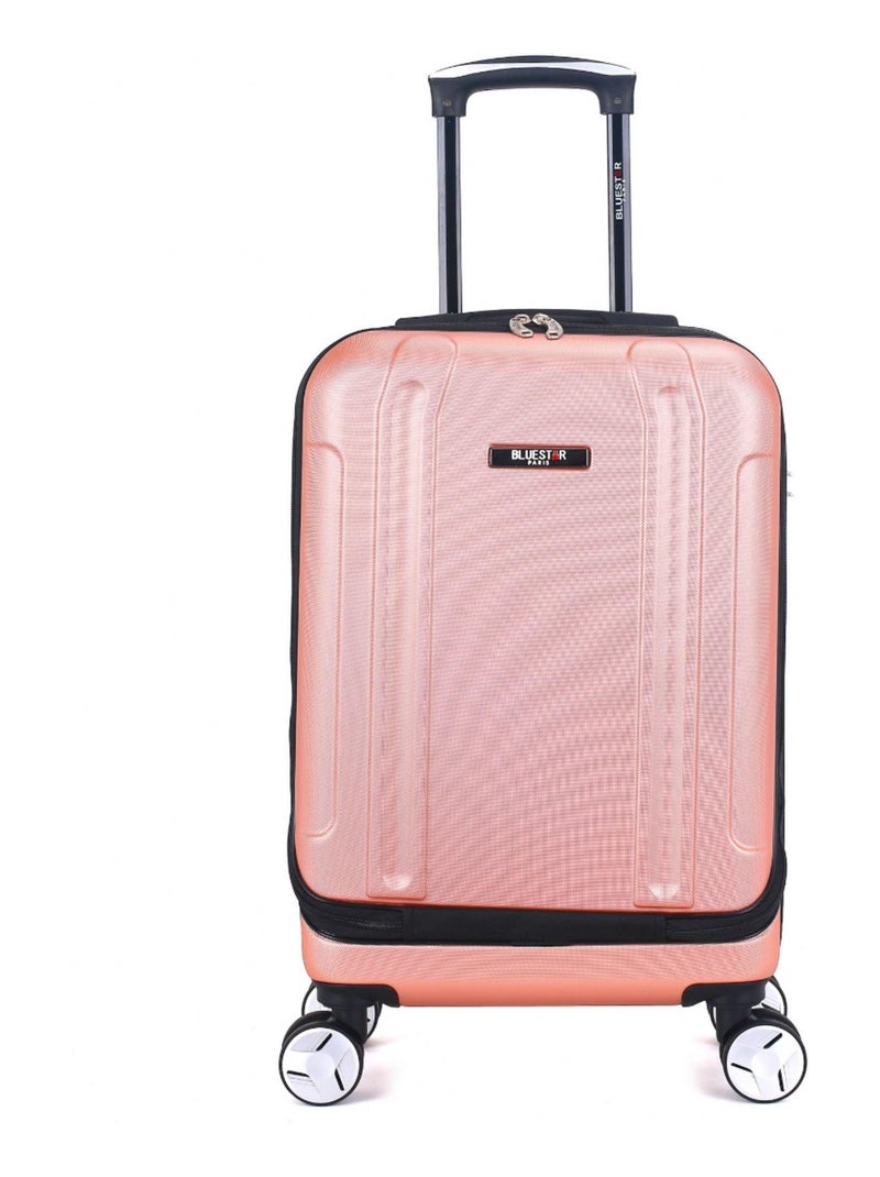 BLUESTAR - Valise Cabine ABS BALTIMORE 4 Roues 55 cm Rose - Kiabi