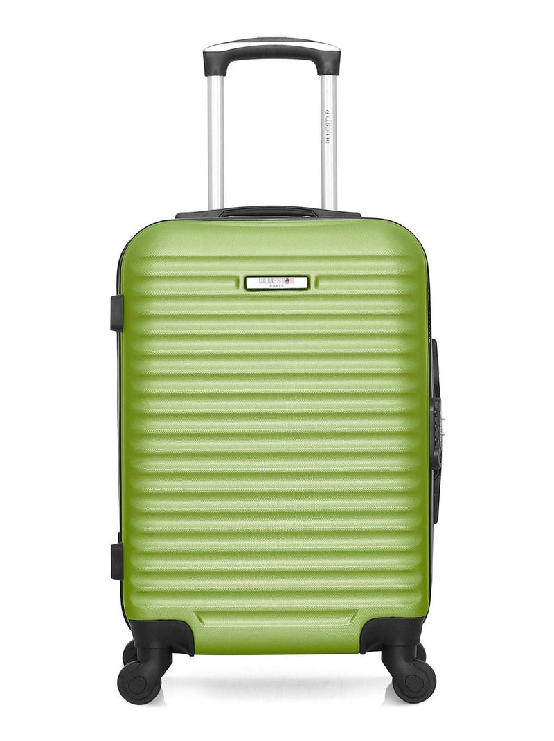 BLUESTAR - Valise Cabine ABS BRAZILIA 4 Roues 55 cm Vert - Kiabi