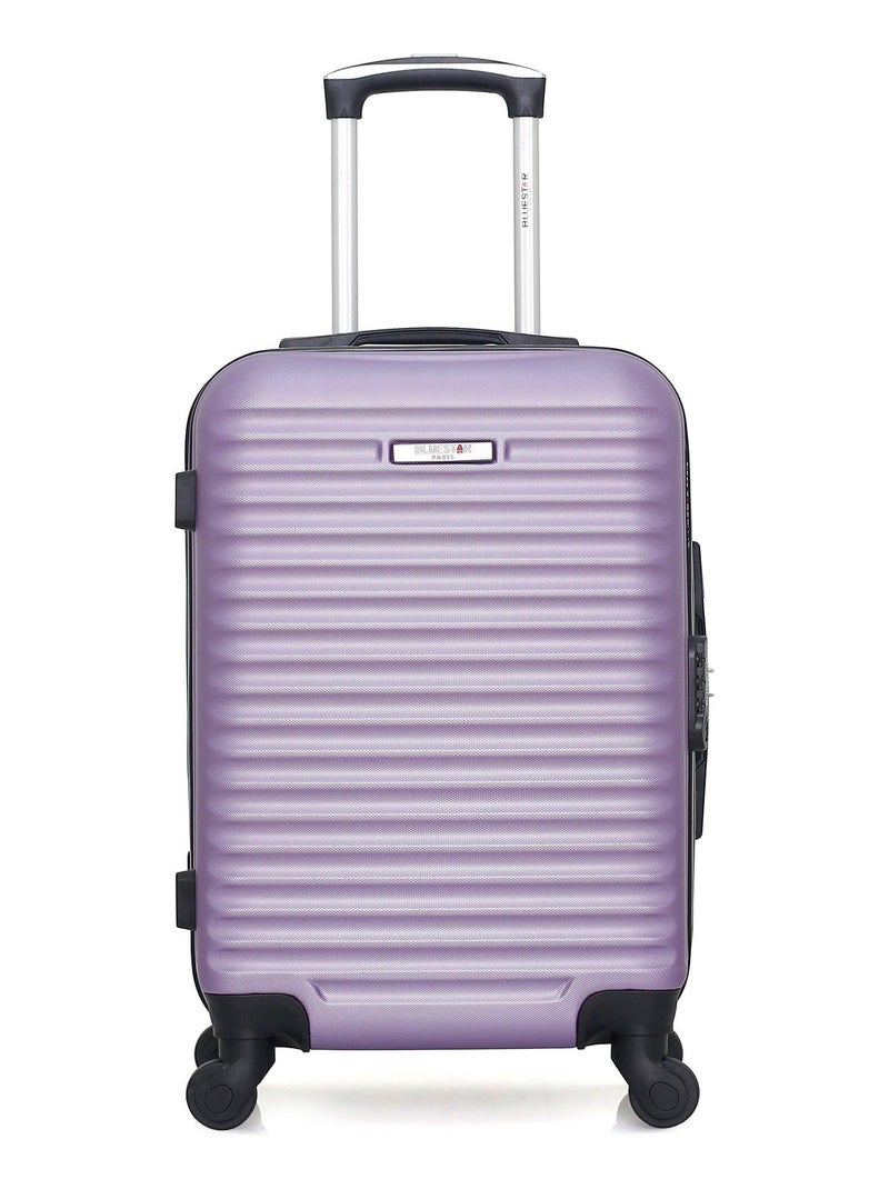 BLUESTAR - Valise Cabine ABS BRAZILIA 4 Roues 55 cm Violet clair - Kiabi