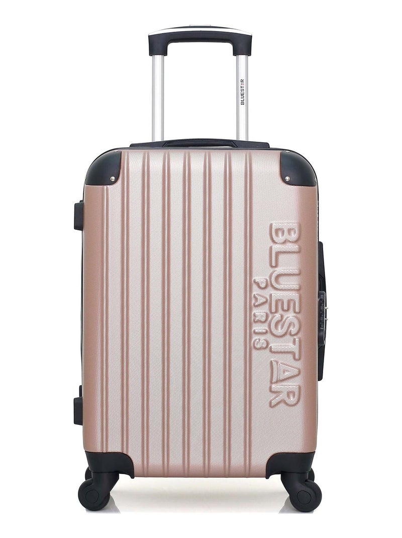 BLUESTAR - Valise Cabine ABS BUCAREST 4 Roues 55 cm Rose - Kiabi