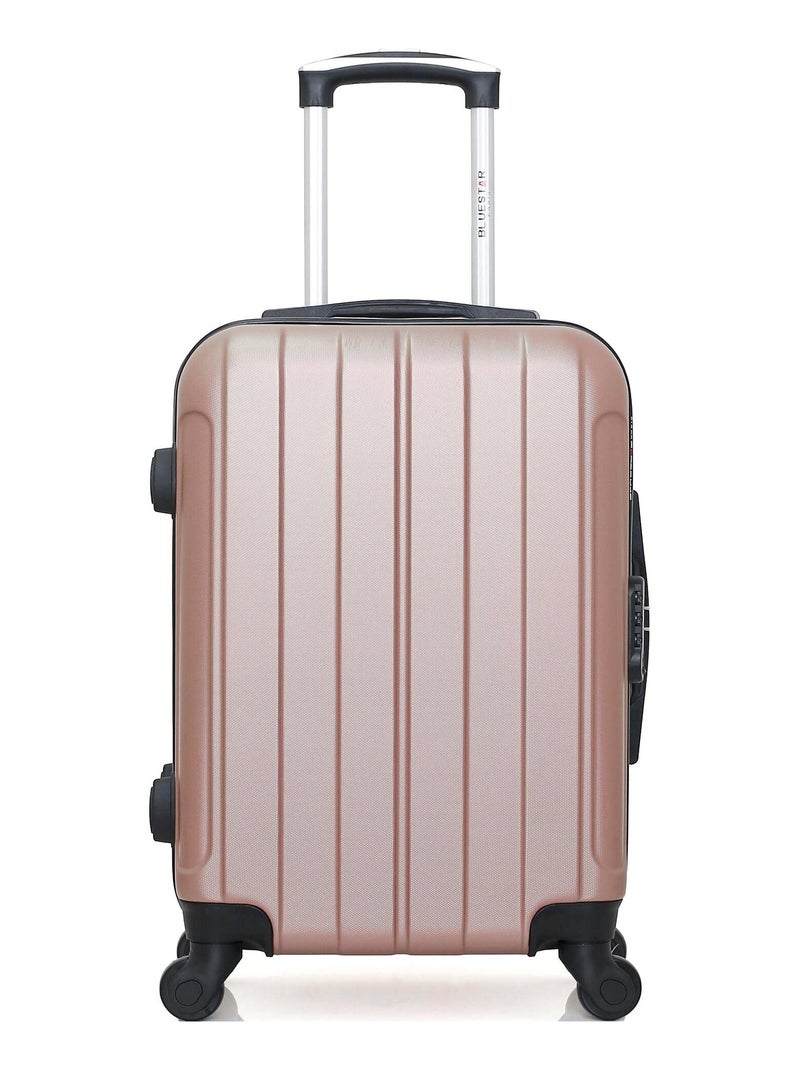 BLUESTAR - Valise Cabine ABS NAPOLI 4 Roues 55 cm Rose - Kiabi