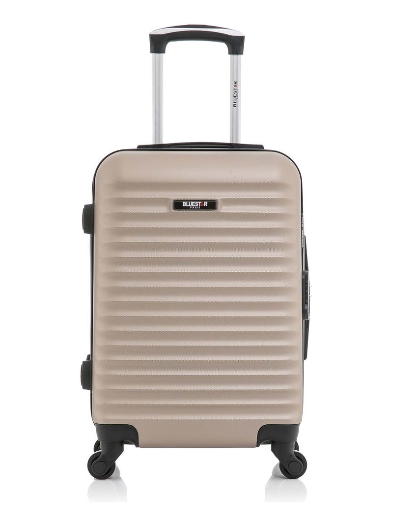 BLUESTAR - Valise Cabine BRAZILIA 55 cm 4 Roues Beige - Kiabi