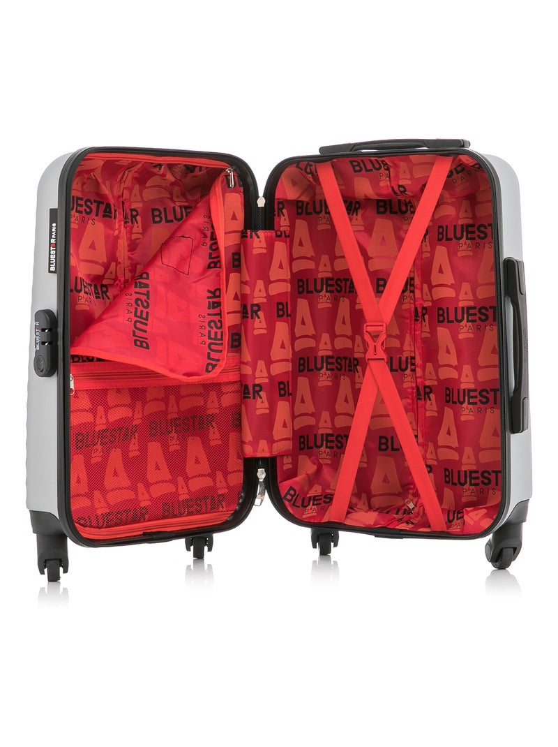 BLUESTAR - Valise Cabine BRAZILIA 55 cm 4 Roues Gris - Kiabi