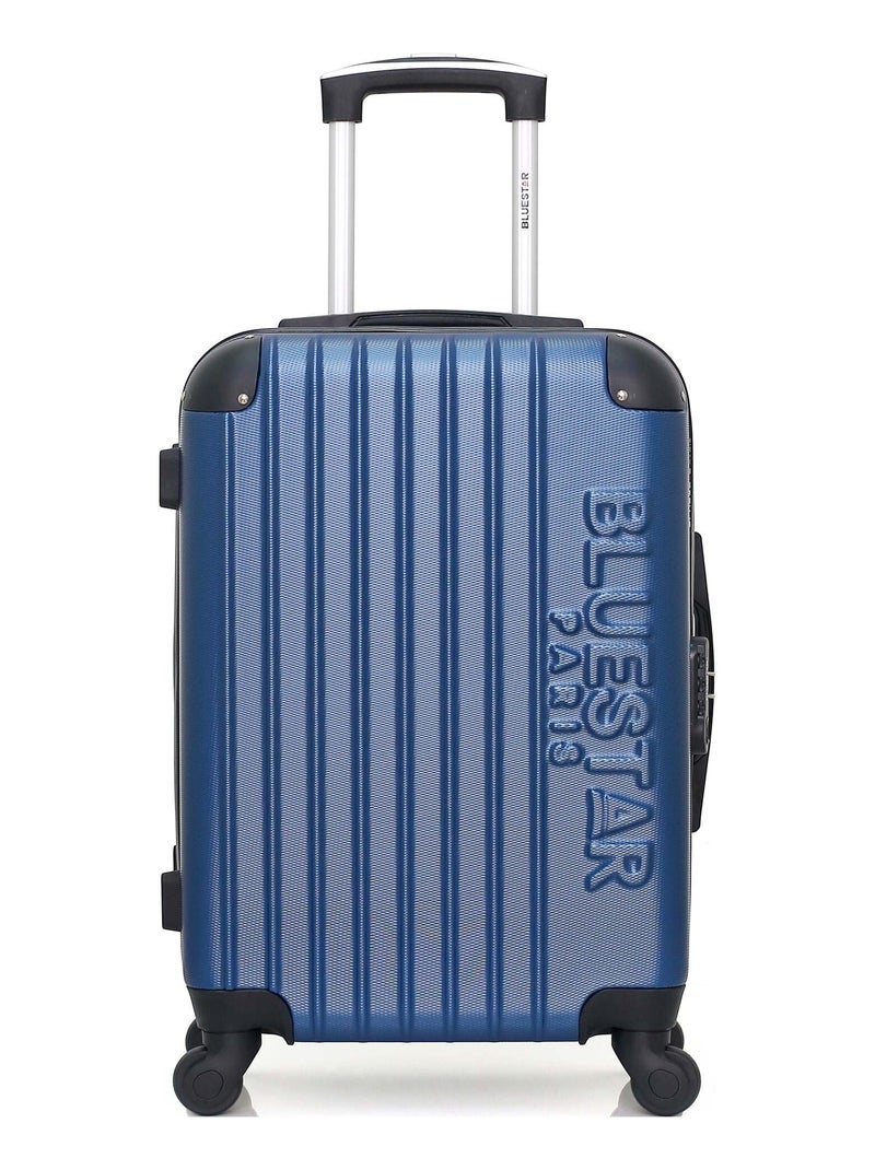 BLUESTAR - Valise Cabine BUCAREST 55 cm 4 Roues Bleu marine - Kiabi