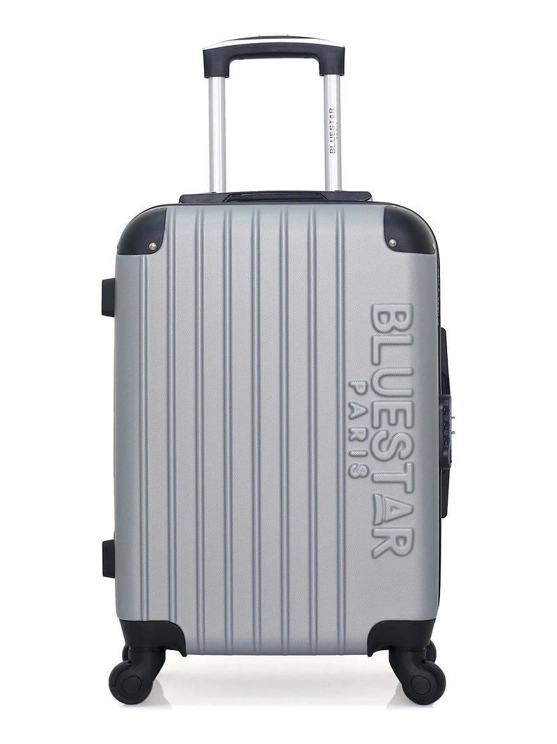BLUESTAR - Valise Cabine BUCAREST 55 cm 4 Roues Gris - Kiabi