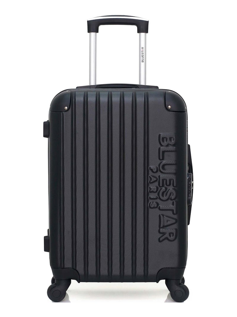 BLUESTAR - Valise Cabine BUCAREST 55 cm 4 Roues Noir - Kiabi