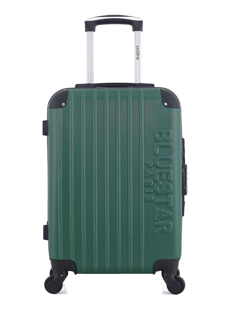 BLUESTAR - Valise Cabine BUCAREST 55 cm 4 Roues Vert foncé - Kiabi