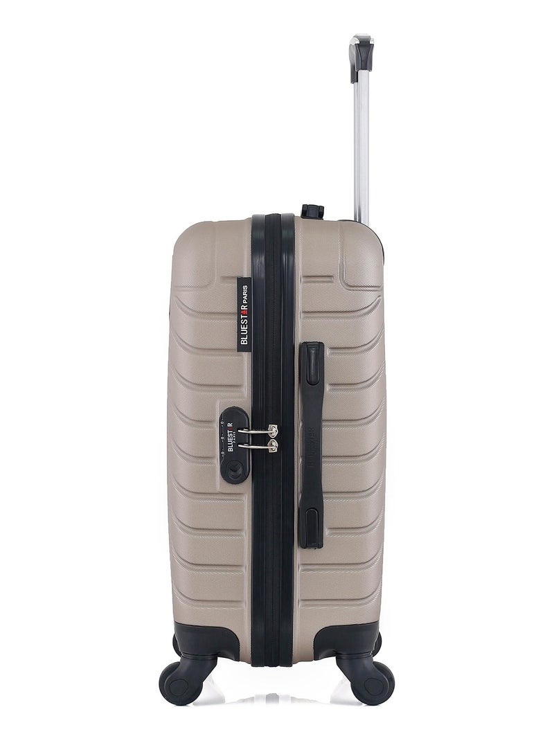 BLUESTAR - Valise Cabine CITE 55 cm 4 Roues Beige - Kiabi