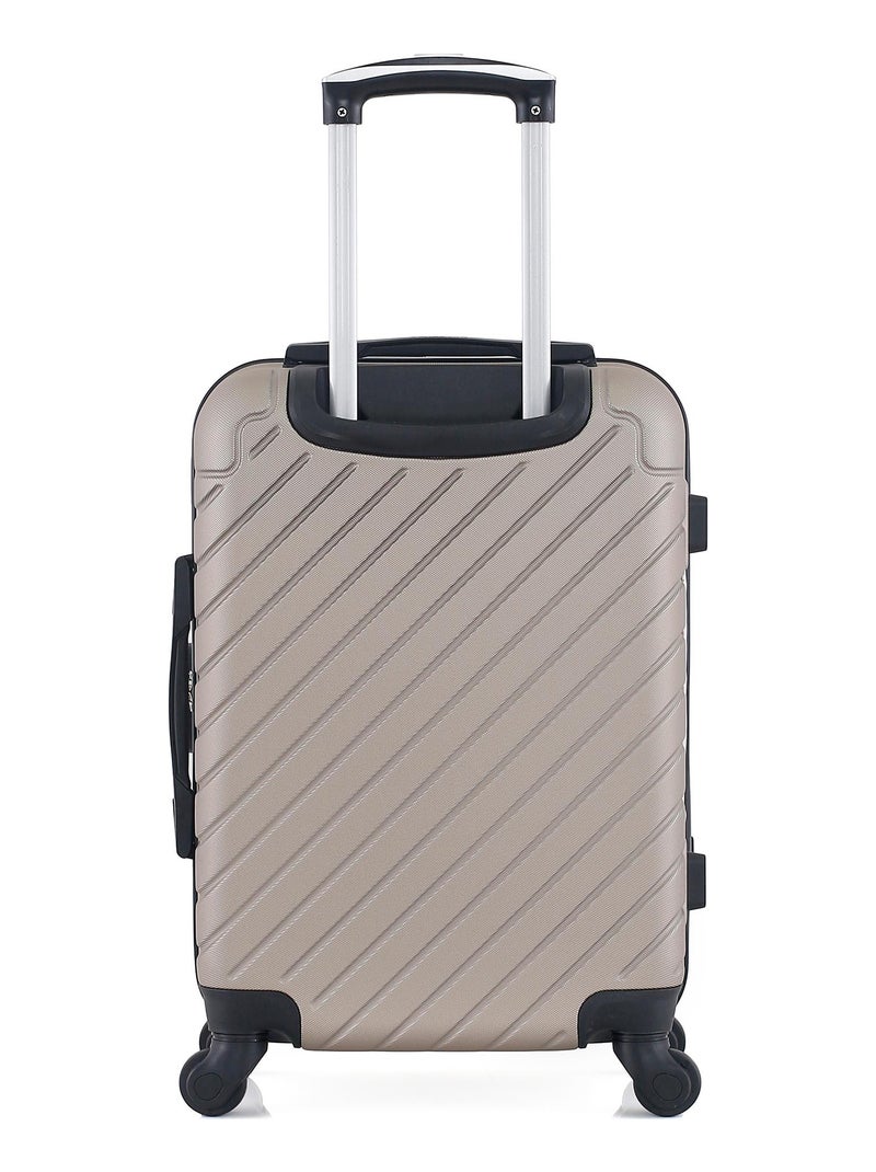 BLUESTAR - Valise Cabine CITE 55 cm 4 Roues Beige - Kiabi